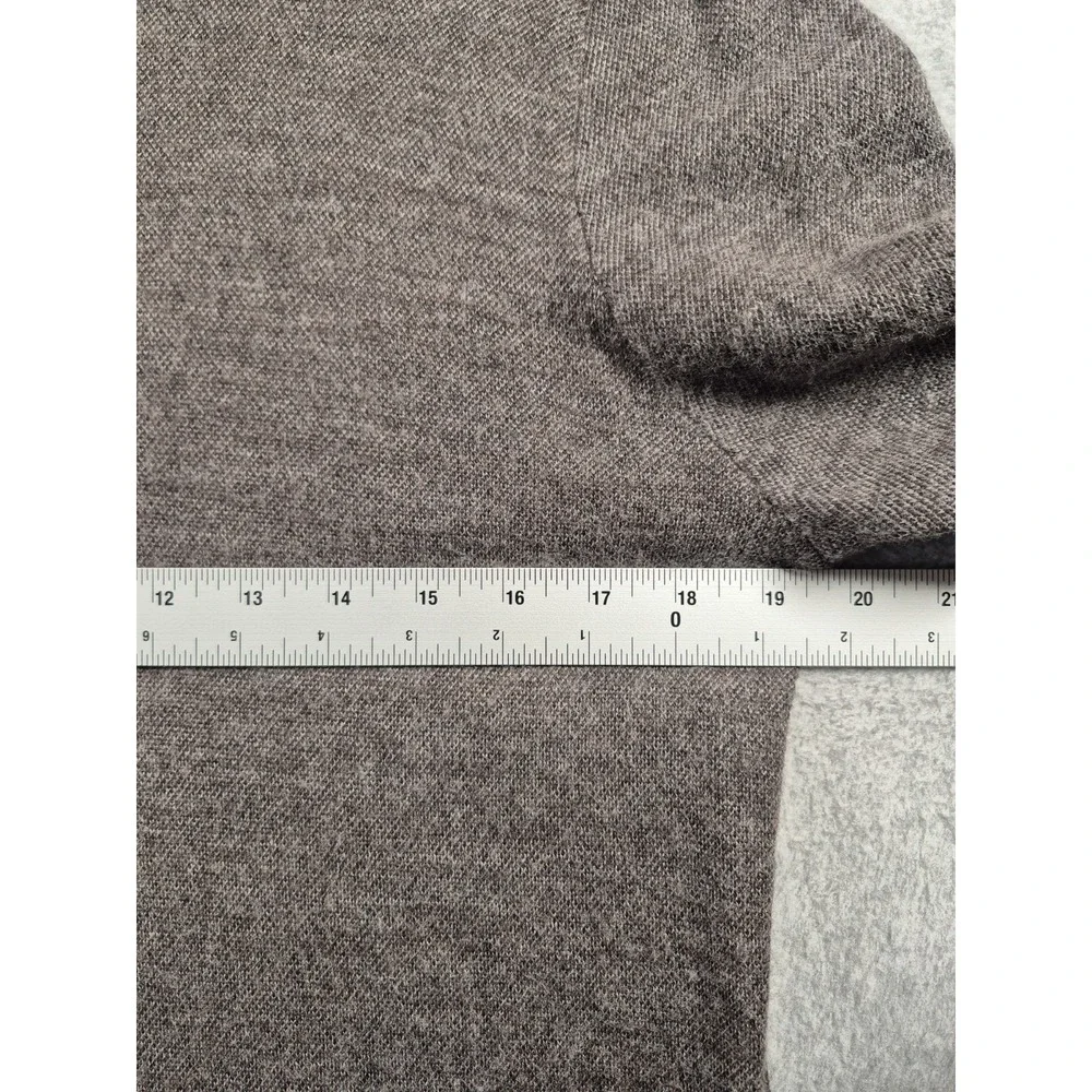 Brooks Brothers Sweater Men's Large Extra Fine Italian Merino Wool 1/4 Zip